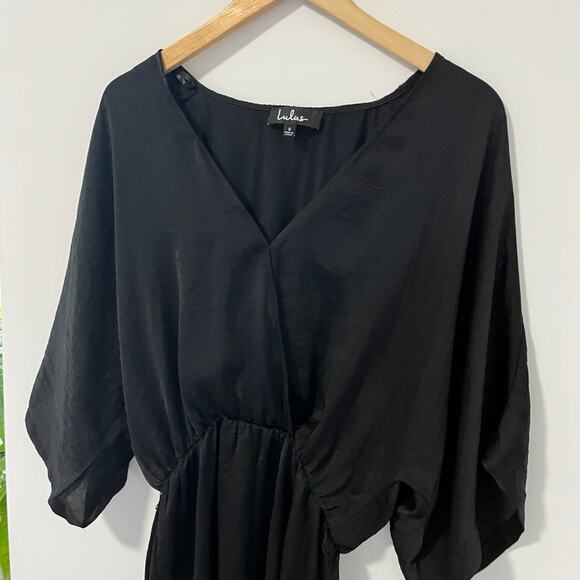 Lulus Ain’t It Grand Black Romper Size Small - Picture 2 of 8